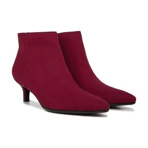 Naturalizer Lush Red Giselle Kitten Heel Booties
